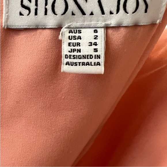 Shona Joy Core Cocktail Draped Dress in Pink Women's Size 2 Bridesmaid Event - Picture 16 of 16